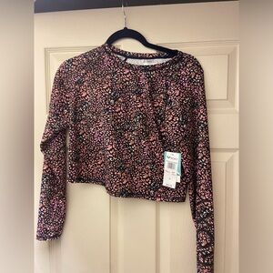 ROXY active Ls crop rashguard